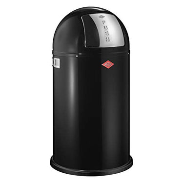Wesco 175 831 Pushboy waste bin 50 liters Mint xx 75.5 cm (L/W/H), stainless steel, black, cm on sale